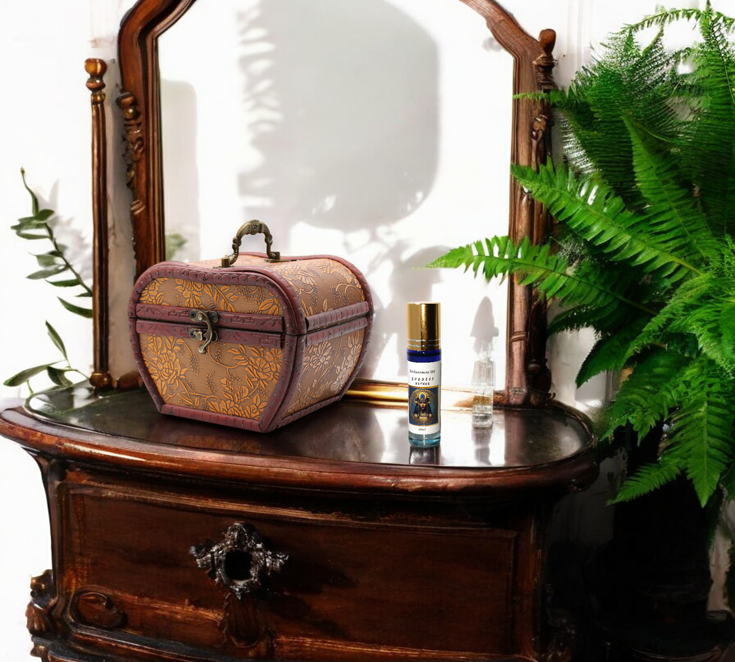 Apple Shaped 1920's Style Wooden Box