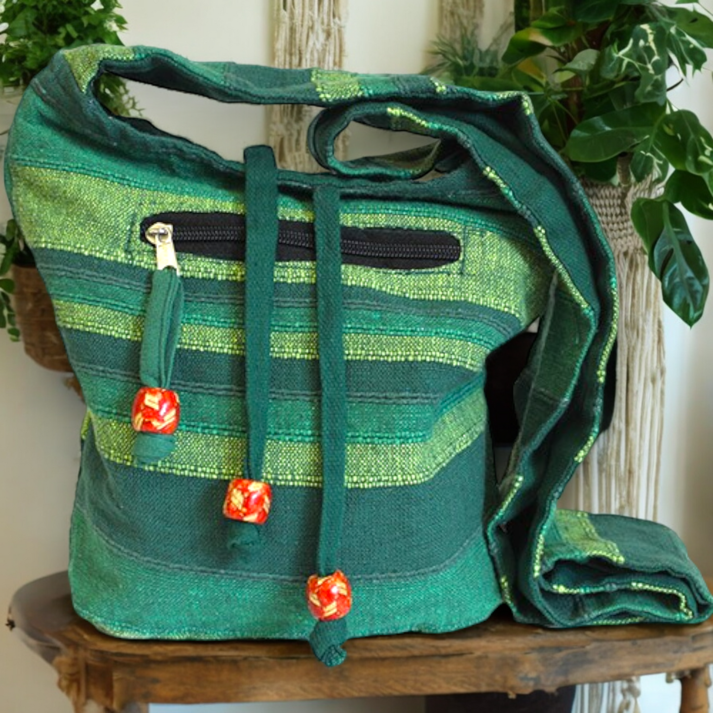 Cotton Nepal Sling Bags - 2 Colour Choices