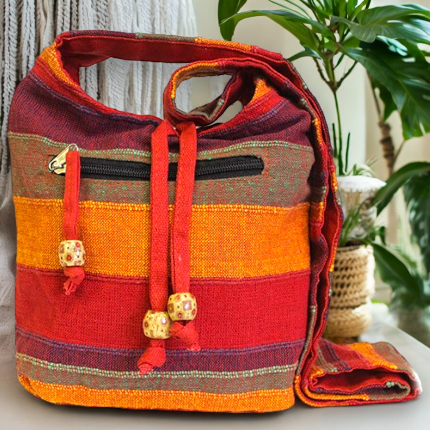 Cotton Nepal Sling Bags - 2 Colour Choices