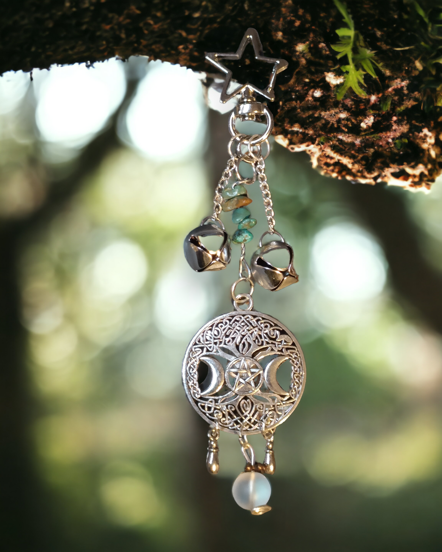 Lucky Bell Charms Silver Tone