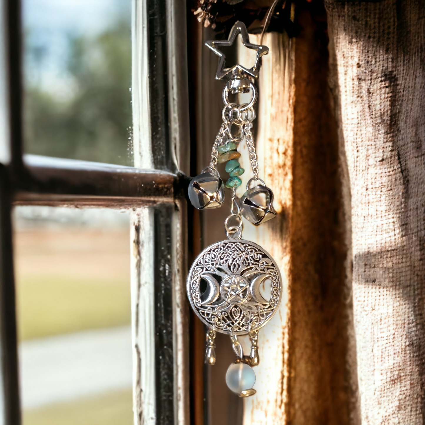 Lucky Bell Charms Silver Tone