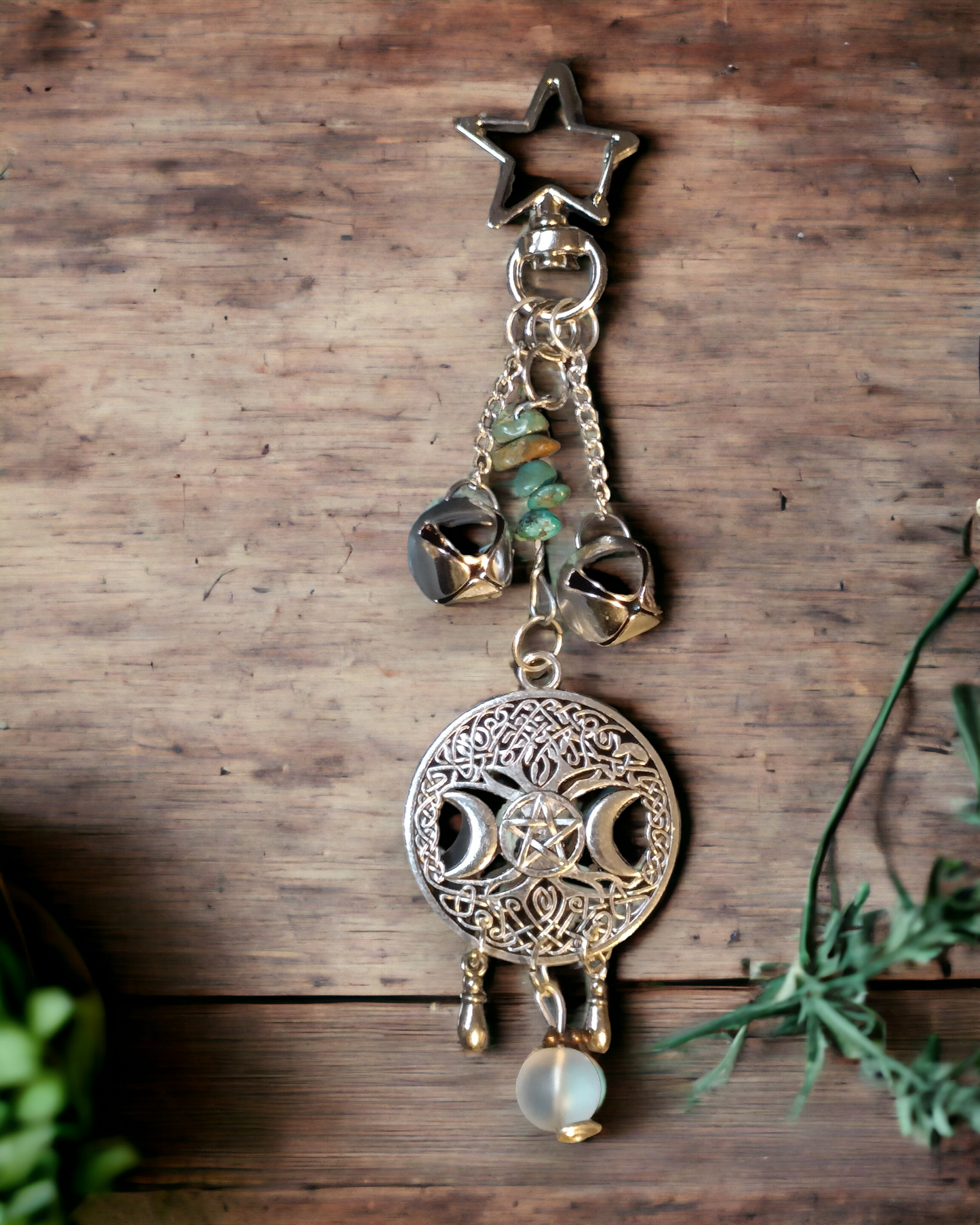 Lucky Bell Charms Silver Tone