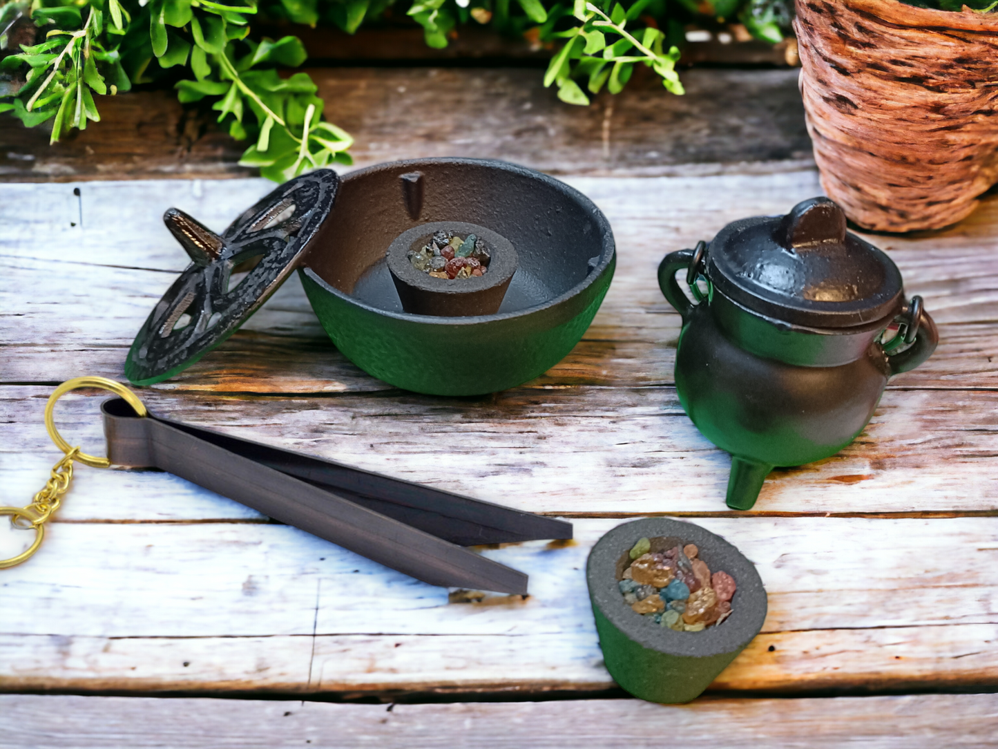Cast Iron Resin Wax Incense and Charcoal Burner Wax