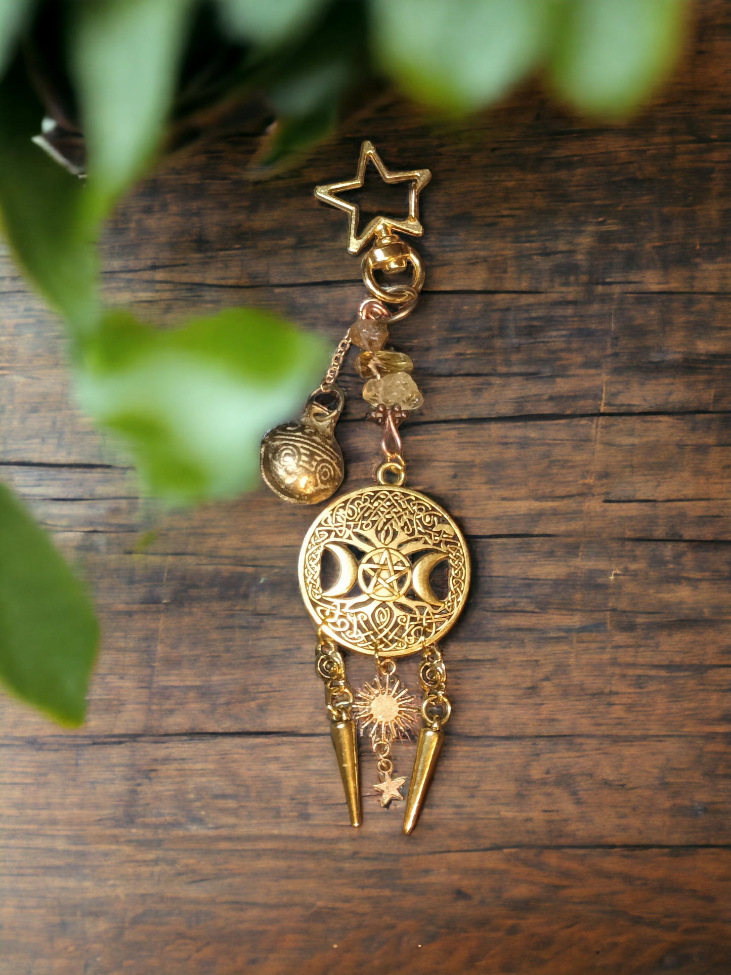 Lucky Bell Charms Gold Tone
