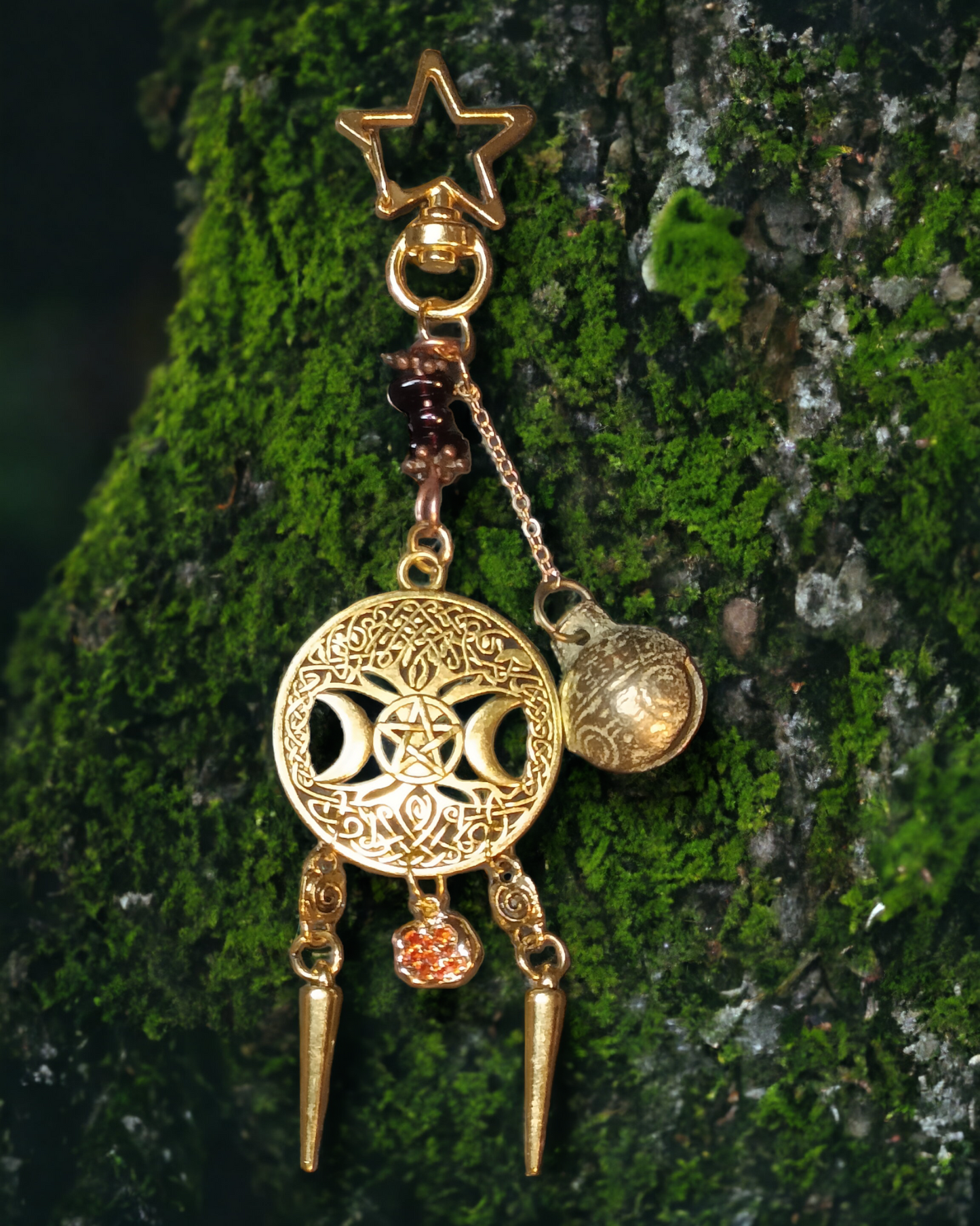 Lucky Bell Charms Gold Tone