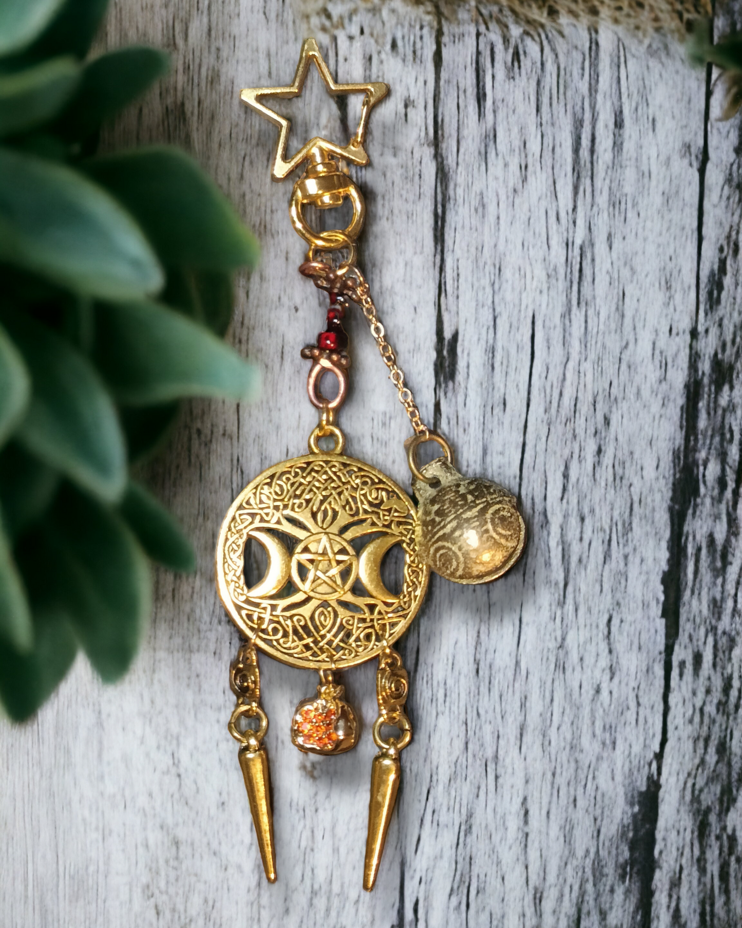 Lucky Bell Charms Gold Tone