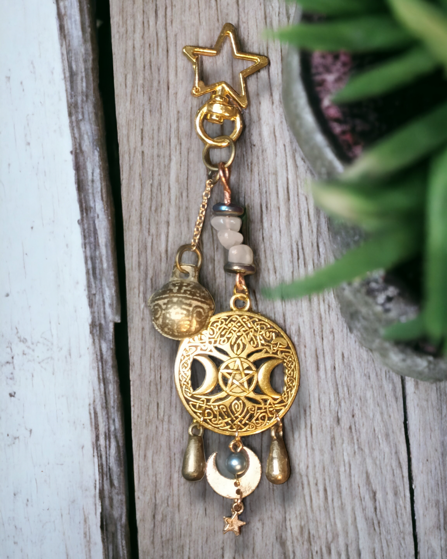 Lucky Bell Charms Gold Tone