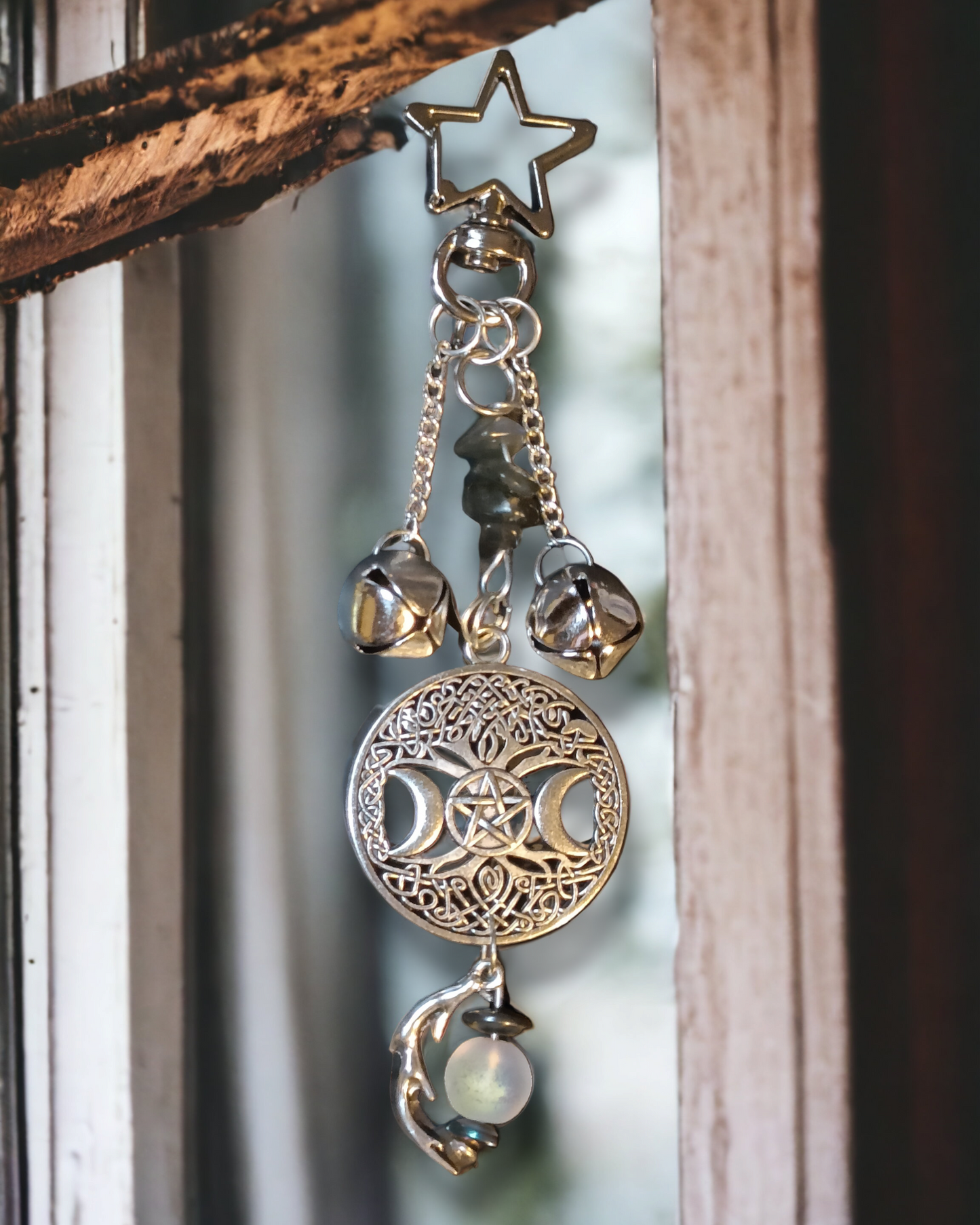 Lucky Bell Charms Silver Tone