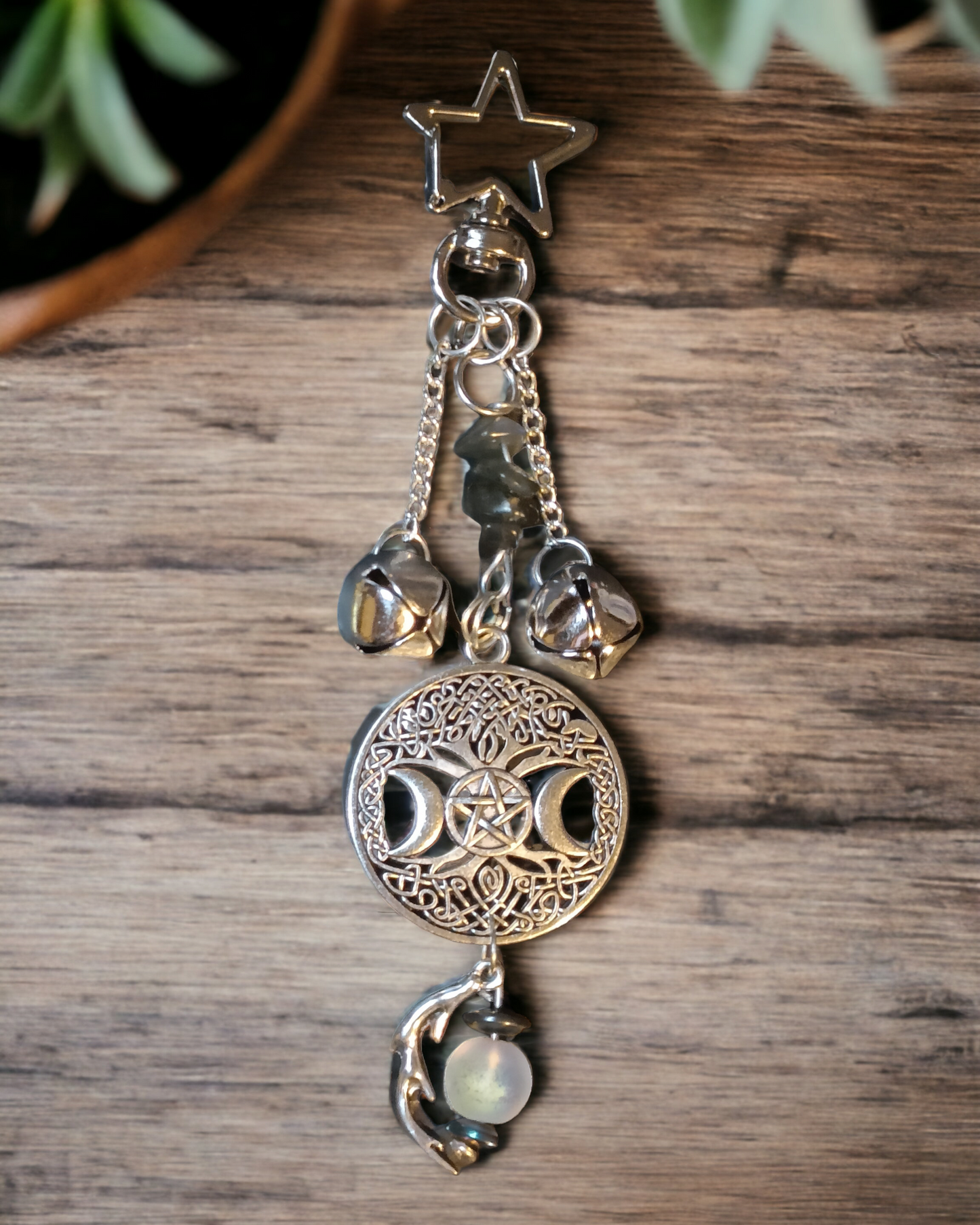 Lucky Bell Charms Silver Tone