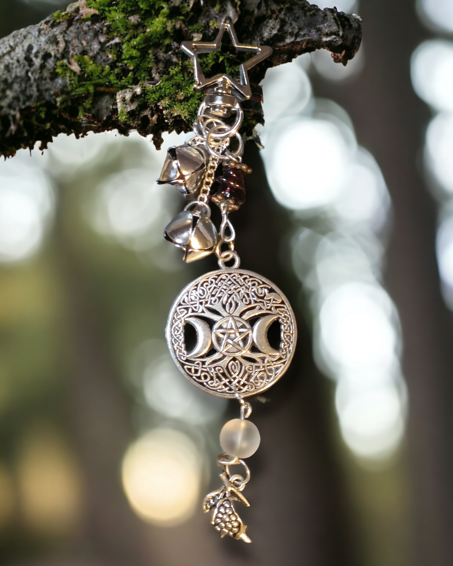 Lucky Bell Charms Silver Tone