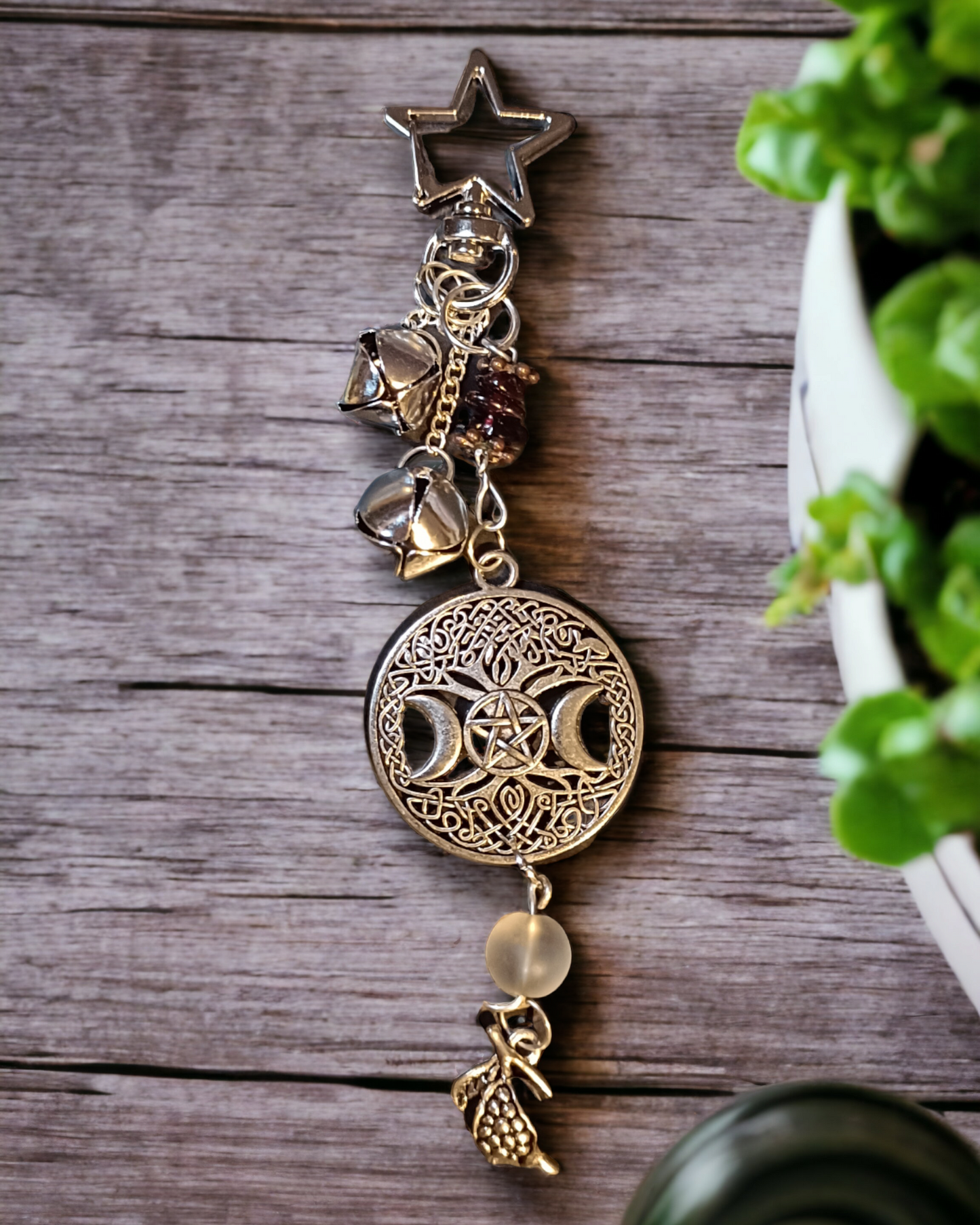 Lucky Bell Charms Silver Tone