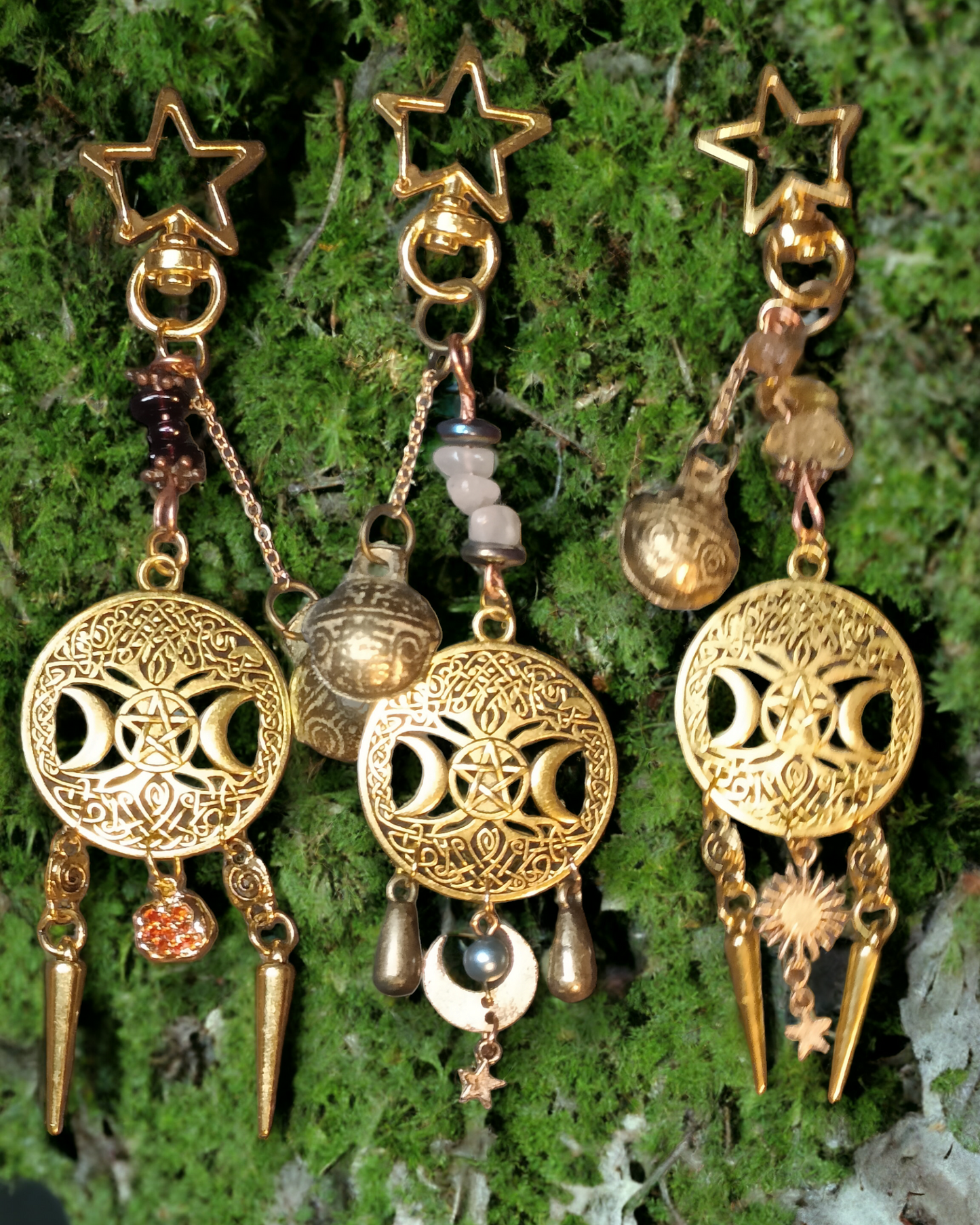 Lucky Bell Charms Gold Tone