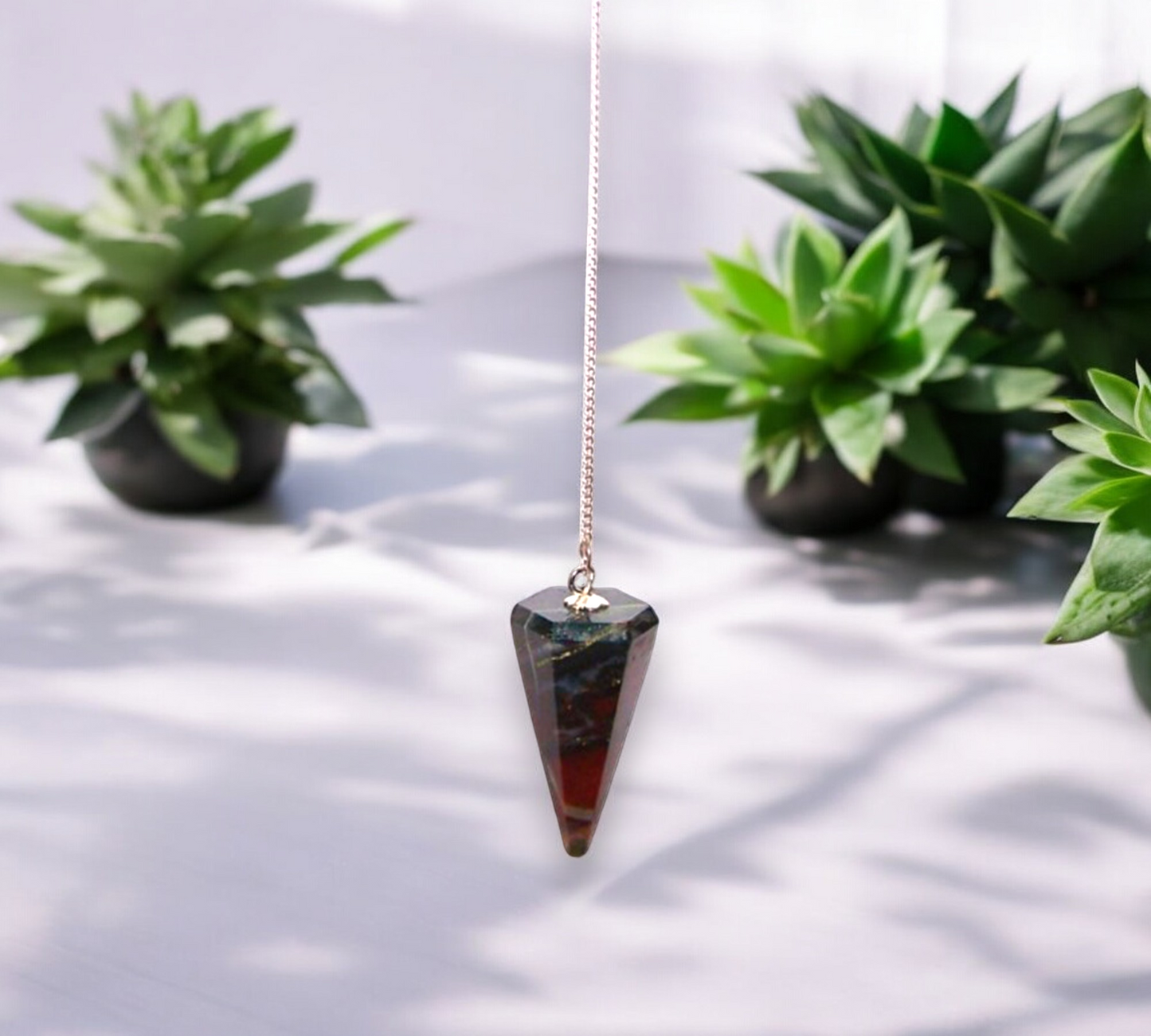 Bloodstone Crystal Pendulum Dowsing