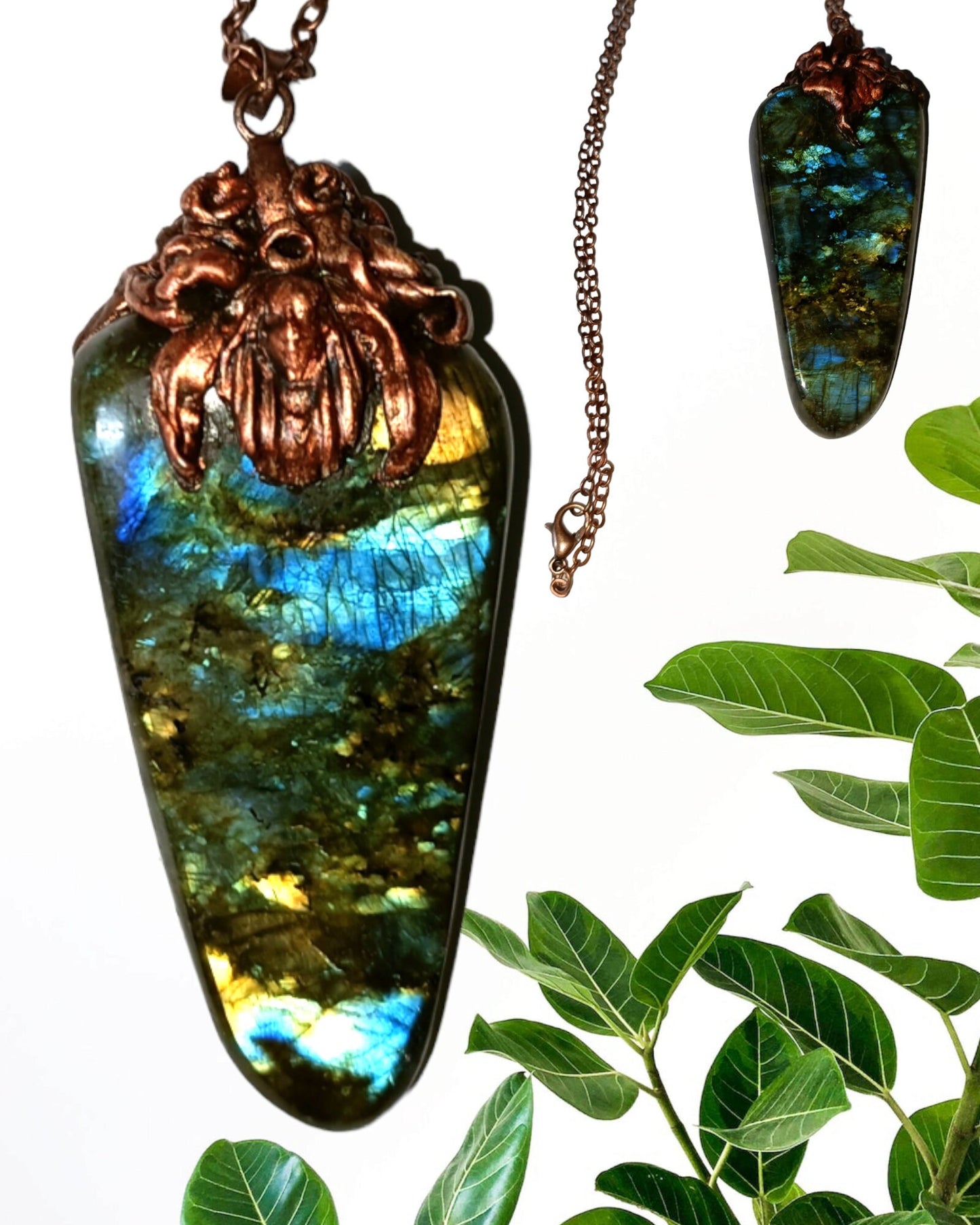 Large Statement Labradorite Pendant