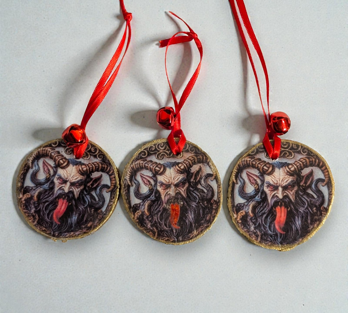 Yule Tree Decorations Krampus Horned God Green Man