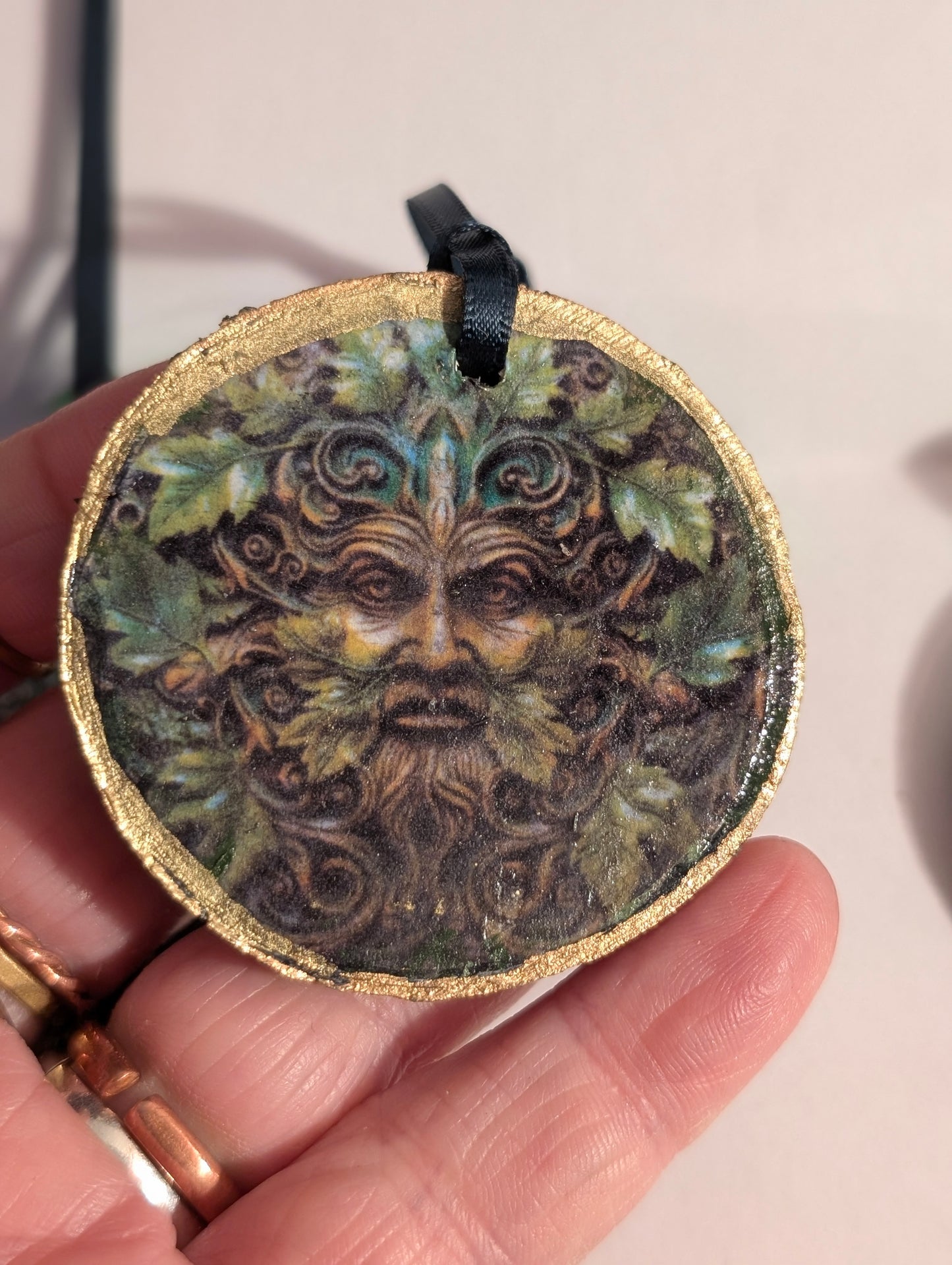 Yule Tree Decorations Krampus Horned God Green Man