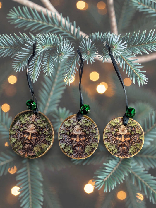 Yule Tree Decorations Horned God Green Man