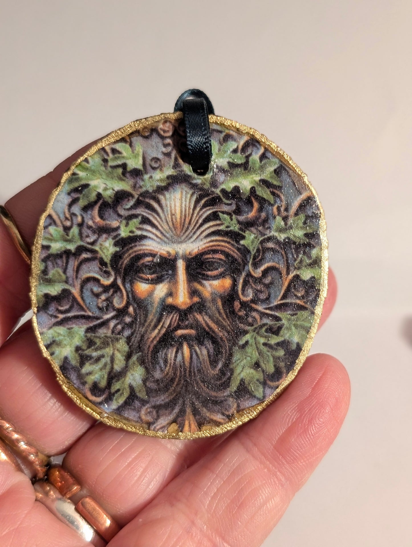 Yule Tree Decorations Horned God Green Man